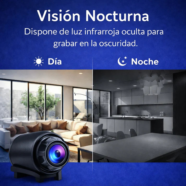 Mini Cámara de Seguridad Full HD 4K UltraVision